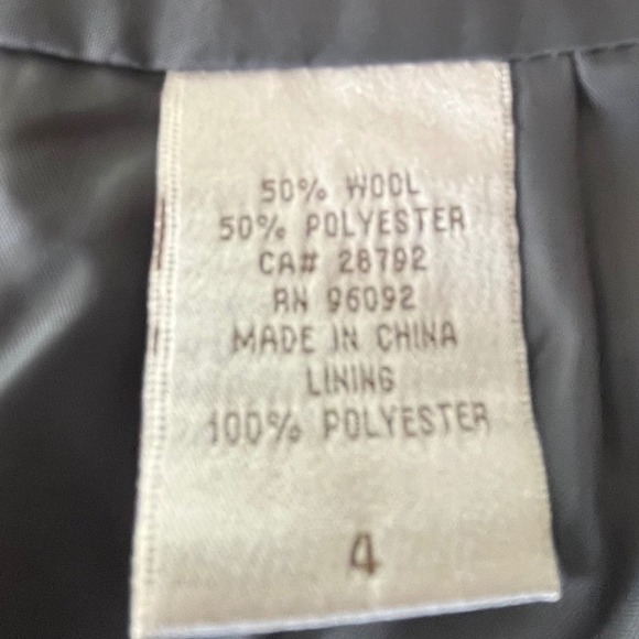 KENAR Mini Gray Wool Blend Mini Skirt Career Business Office Wear Classic - Picture 6 of 7